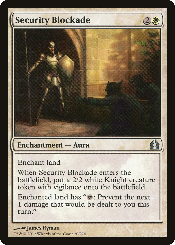 Blocus de sécurité — Return to Ravnica — Magic: The Gathering
