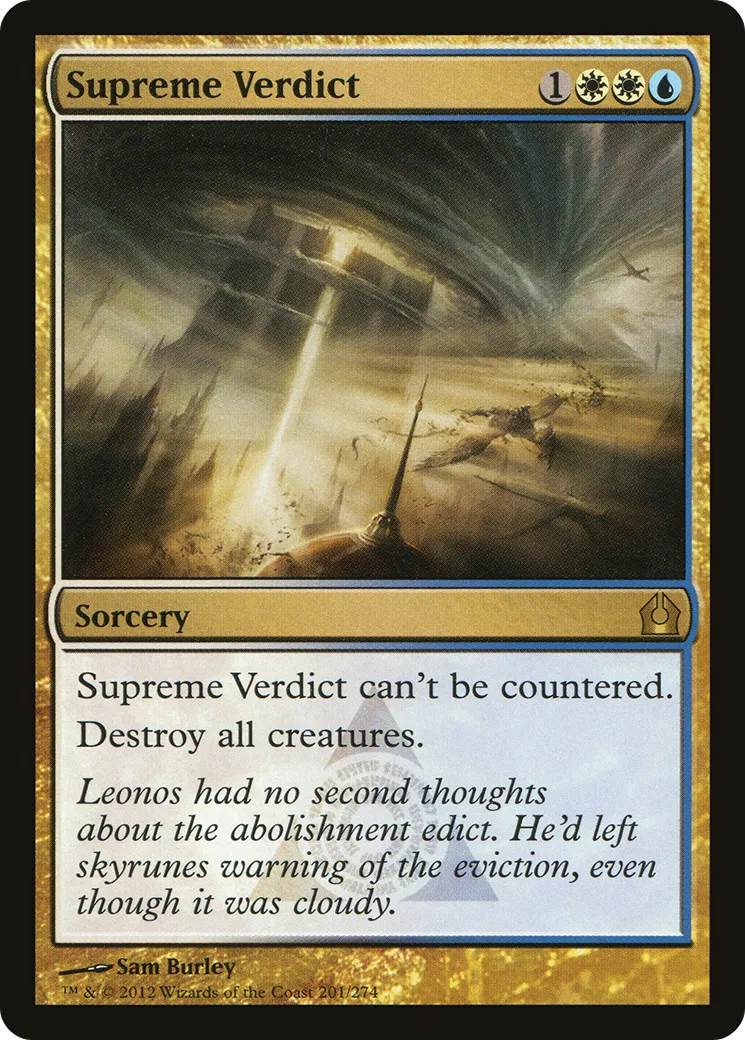 Supreme Verdict — Return to Ravnica — Magic: The Gathering