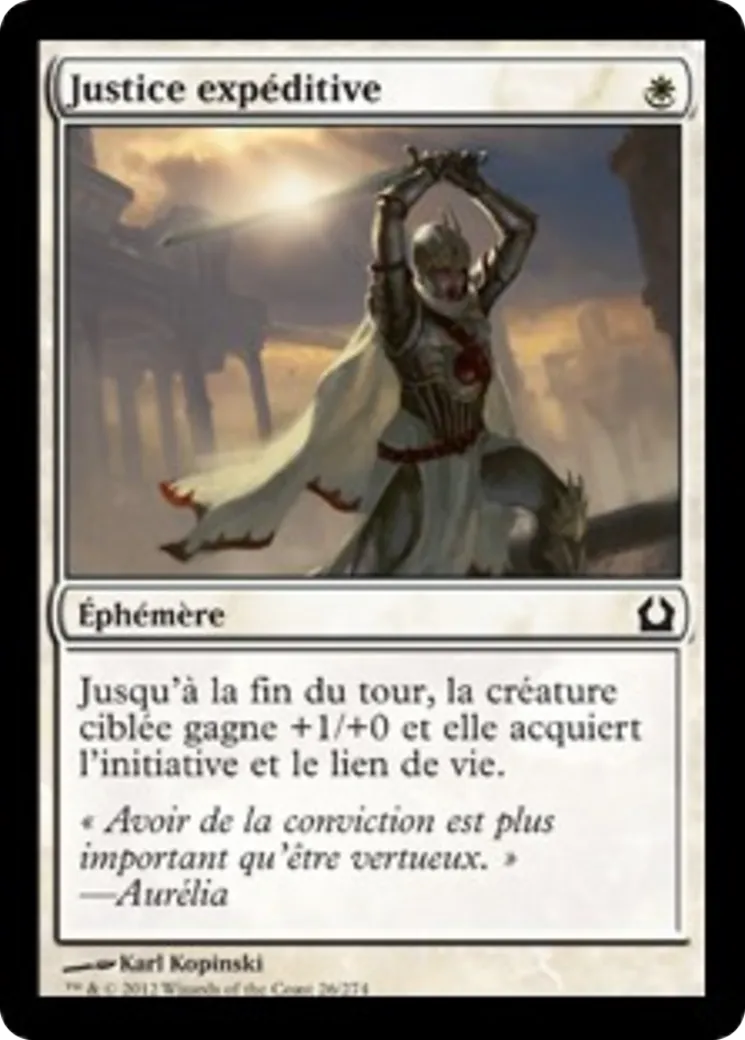 Justice expéditive — Return to Ravnica — Magic: The Gathering