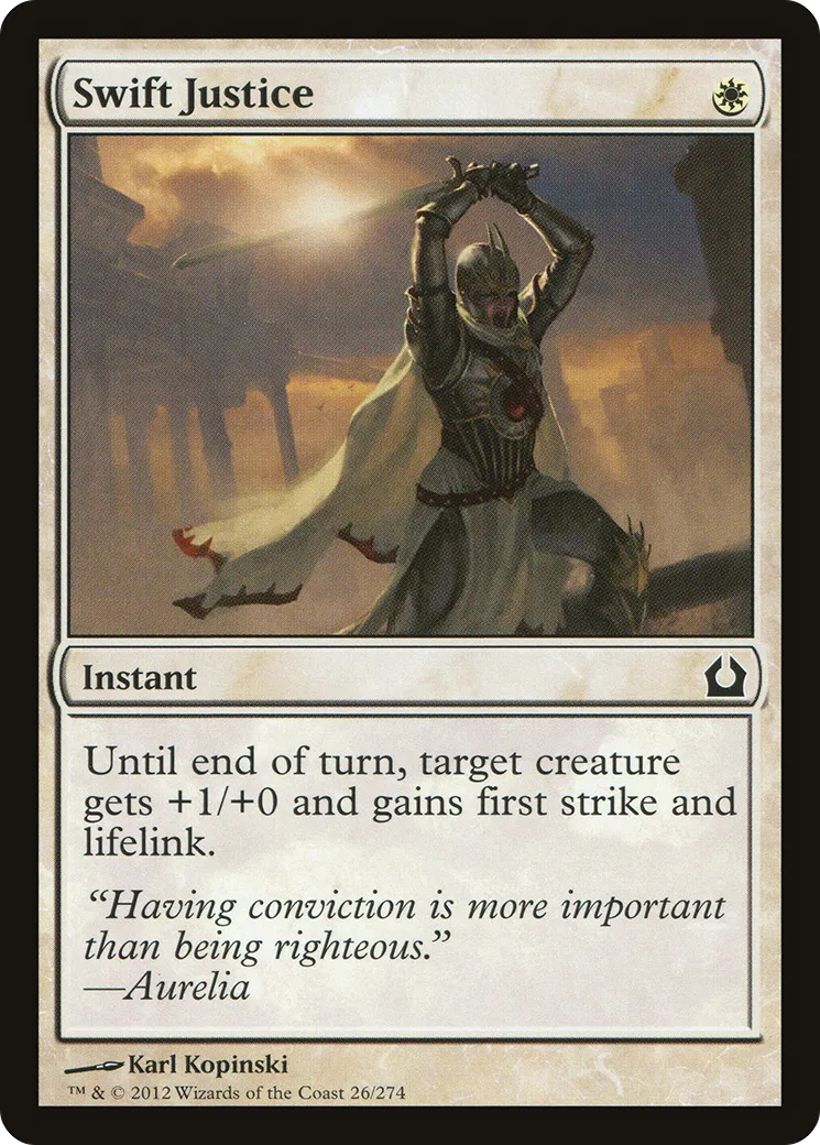 Swift Justice — Return to Ravnica — Magic: The Gathering
