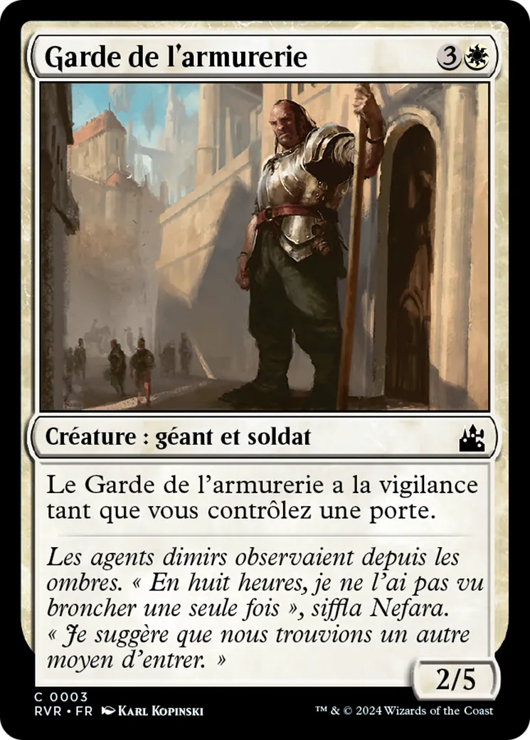 Garde de l'armurerie — Ravnica Remastered — Magic: The Gathering