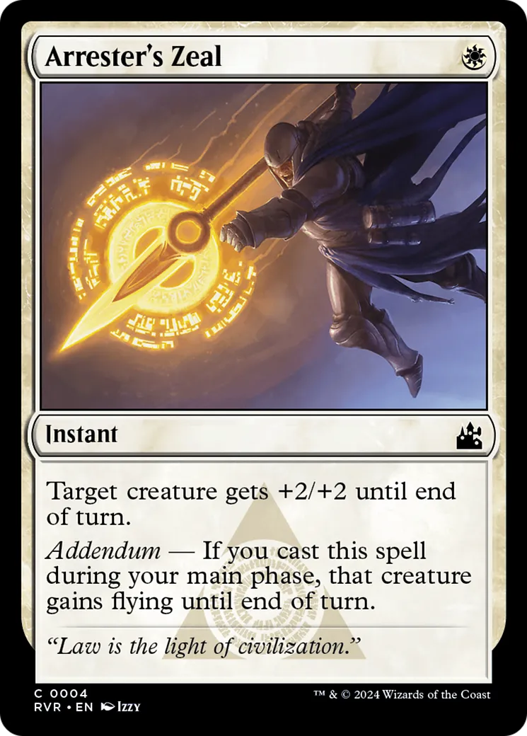 Arrester's Zeal — Ravnica Remastered — Magic: The Gathering