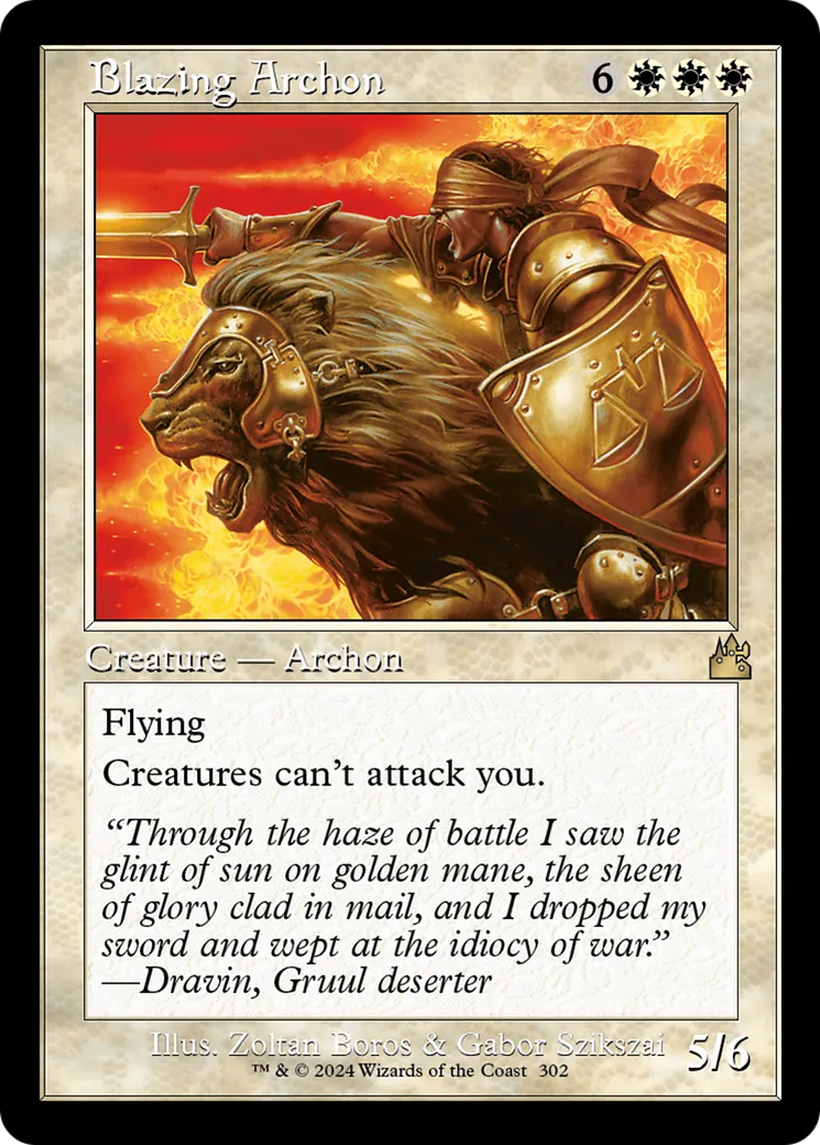 Blazing Archon — Ravnica Remastered — Magic: The Gathering