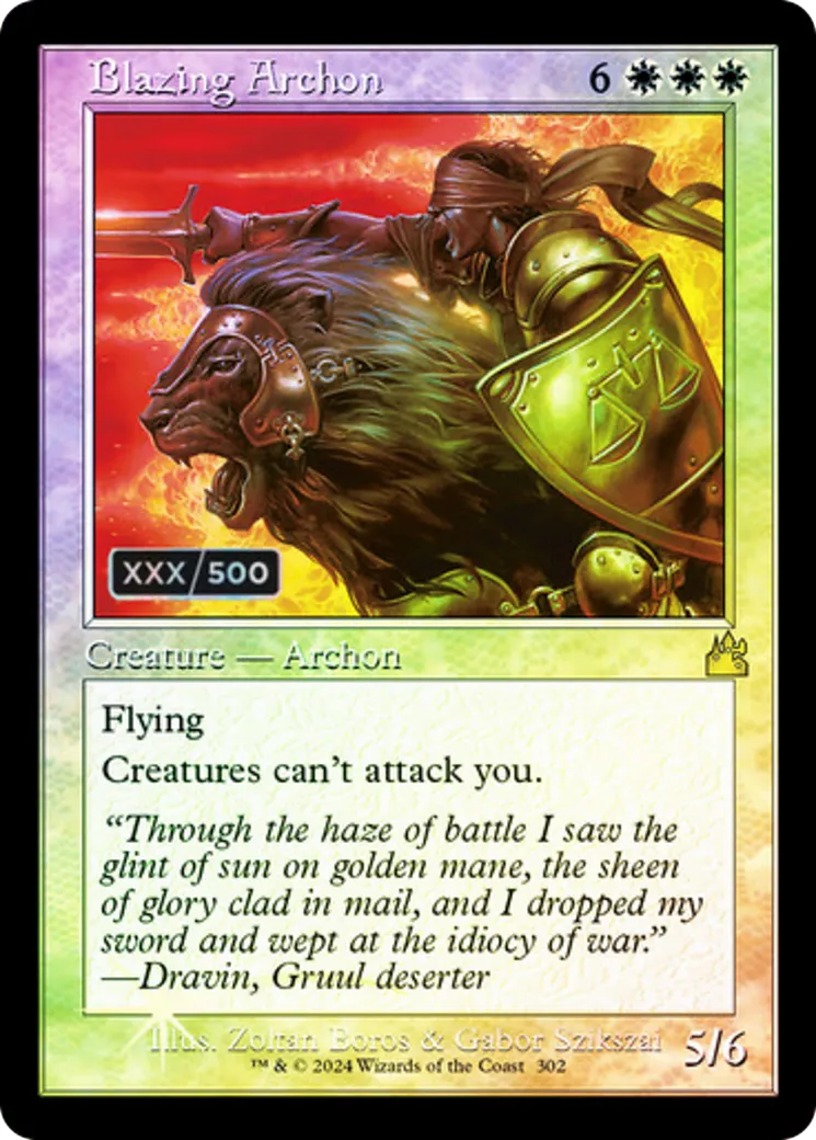 Blazing Archon — Ravnica Remastered — Magic: The Gathering