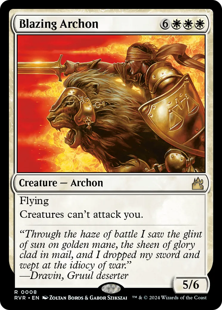 Blazing Archon — Ravnica Remastered — Magic: The Gathering