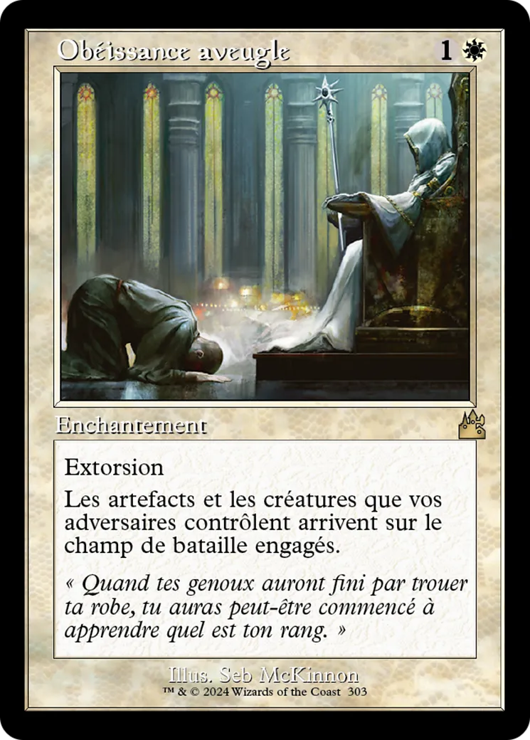 Obéissance aveugle — Ravnica Remastered — Magic: The Gathering