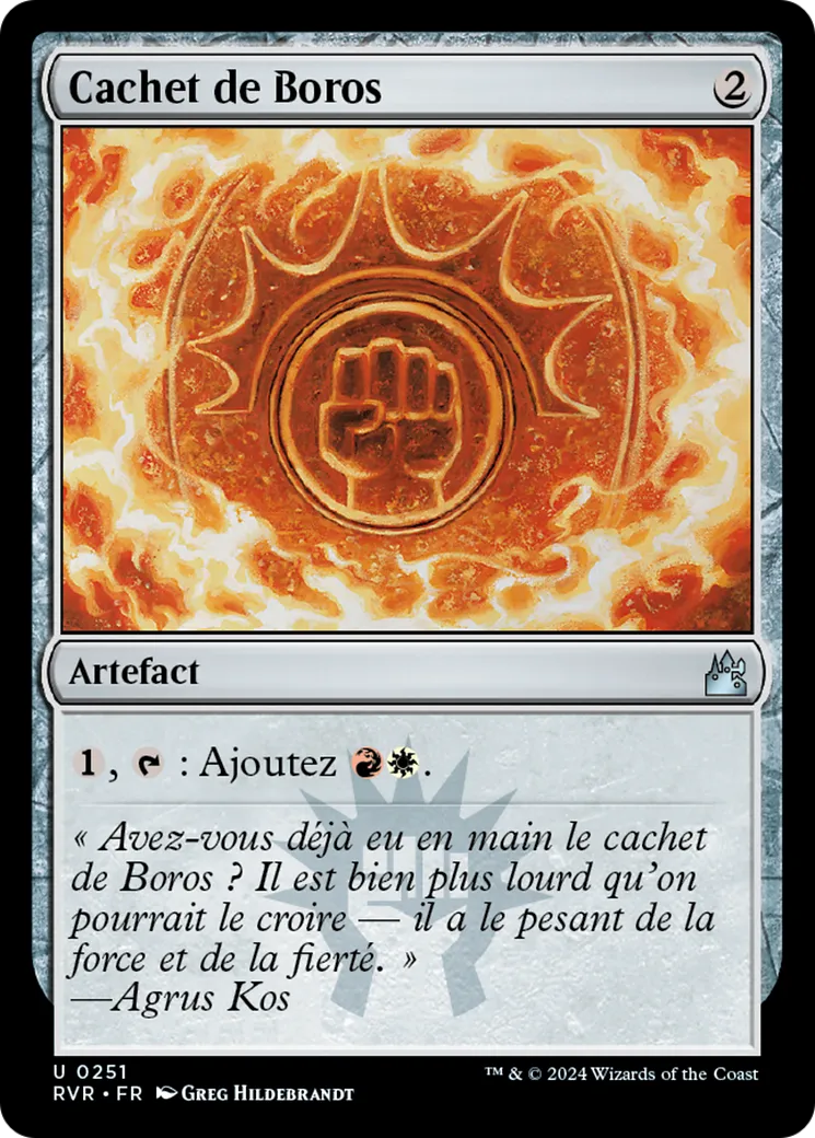 Cachet de Boros — Ravnica Remastered — Magic: The Gathering