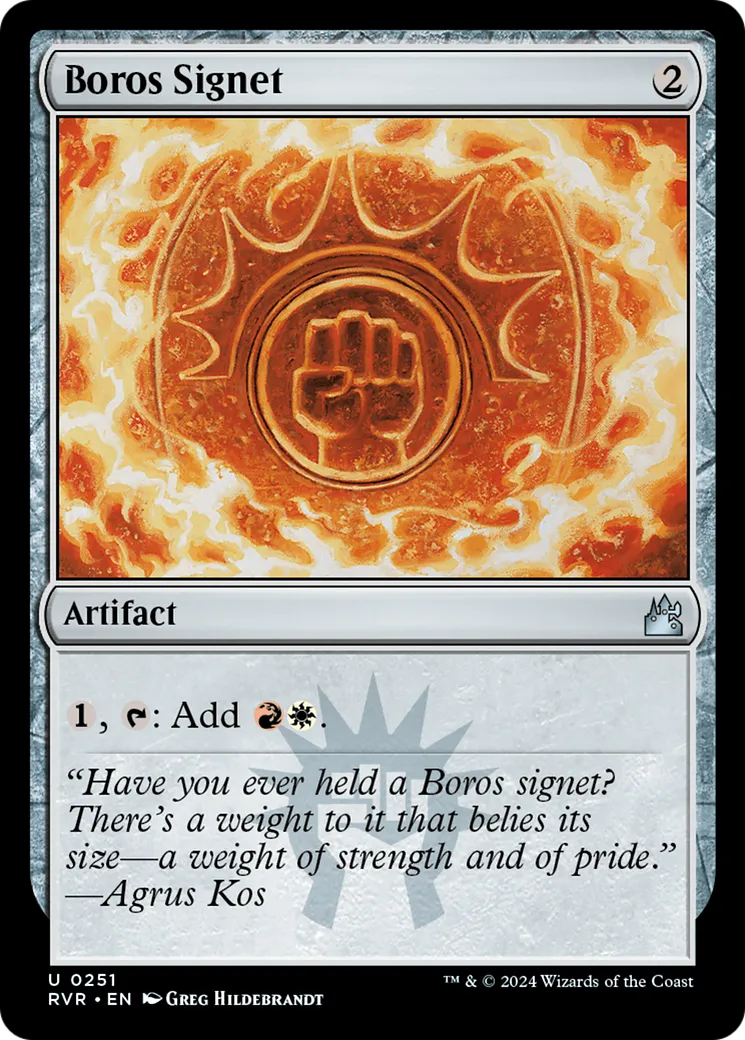 Boros Signet — Ravnica Remastered — Magic: The Gathering