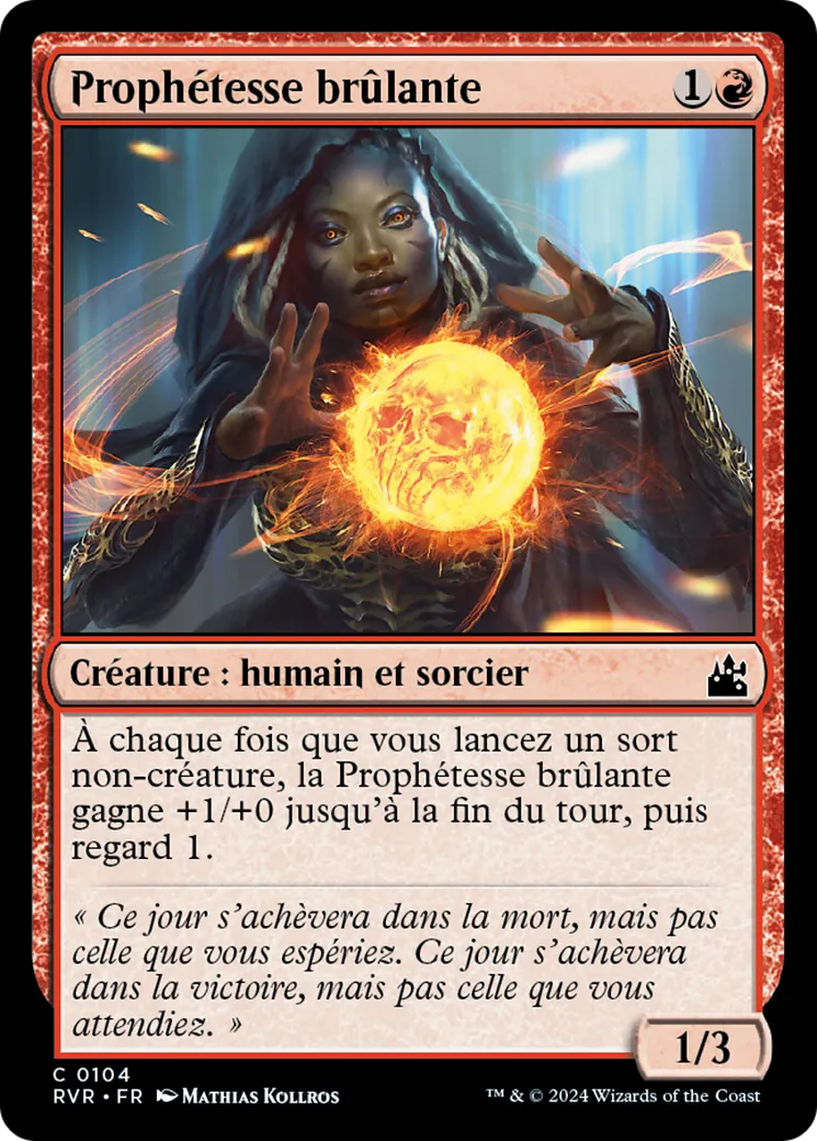 Prophétesse brûlante — Ravnica Remastered — Magic: The Gathering