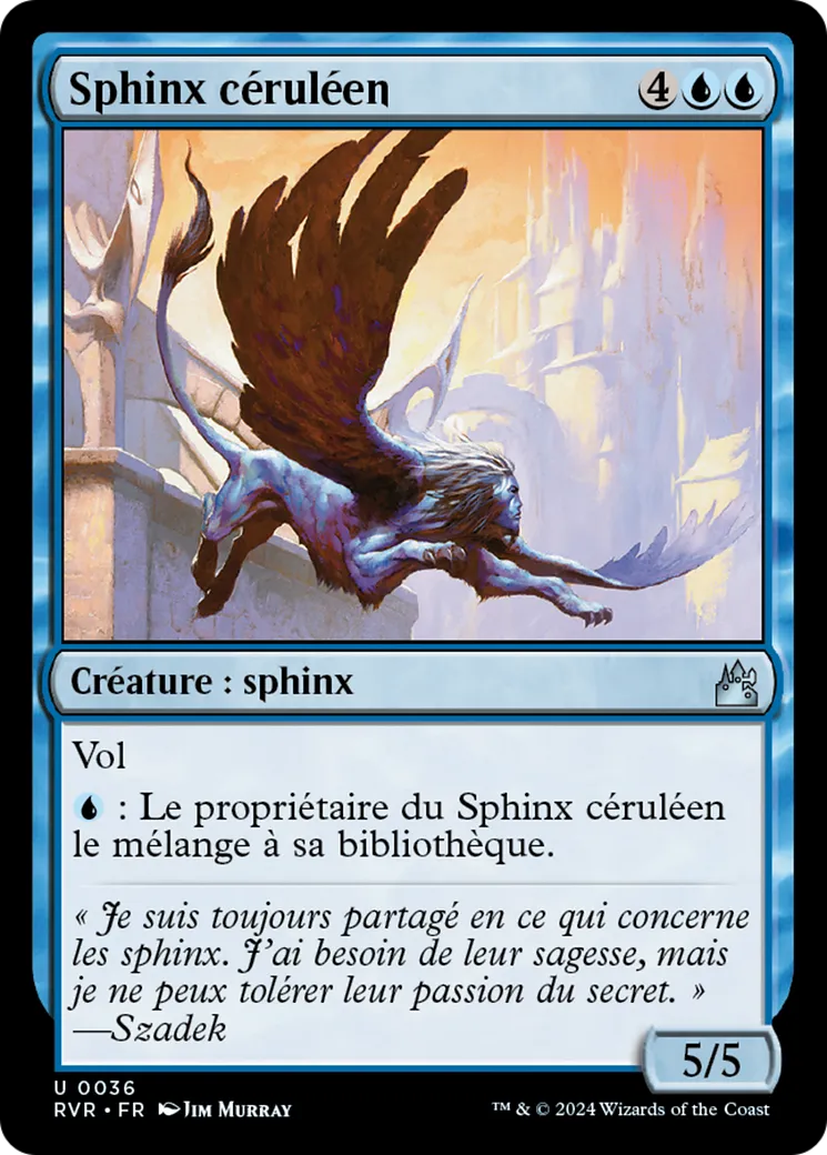 Sphinx céruléen — Ravnica Remastered — Magic: The Gathering