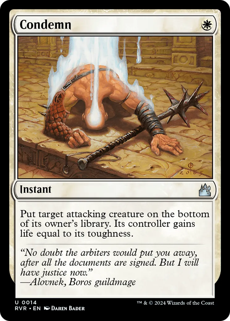 Condamnation — Ravnica Remastered — Magic: The Gathering