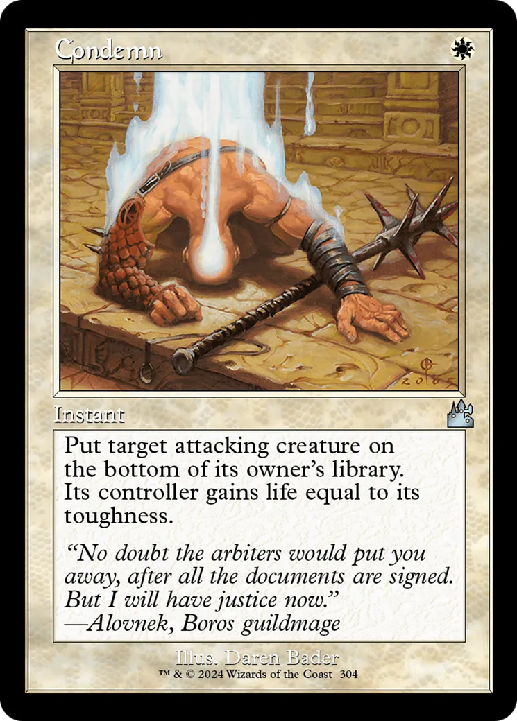 Condemn — Ravnica Remastered — Magic: The Gathering
