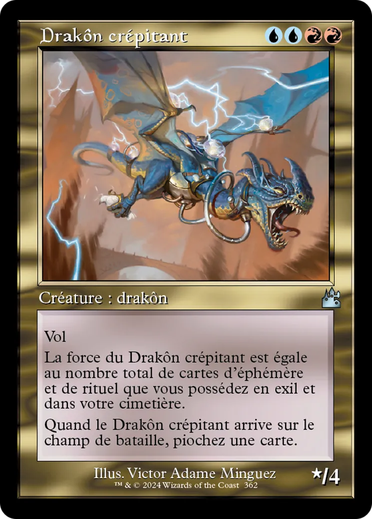 Drakôn crépitant — Ravnica Remastered — Magic: The Gathering