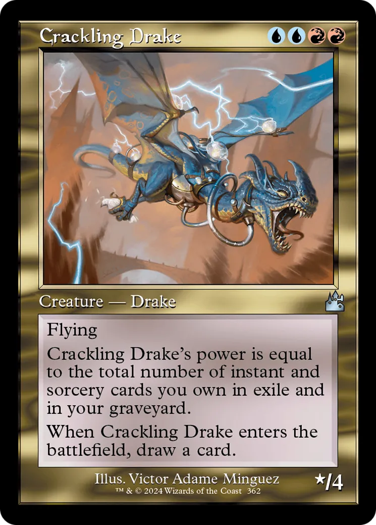 Crackling Drake — Ravnica Remastered — Magic: The Gathering