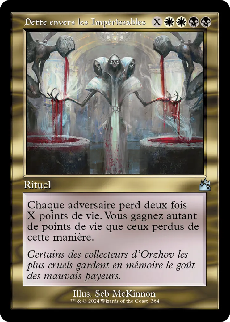 Dette envers les Impérissables — Ravnica Remastered — Magic: The Gathering