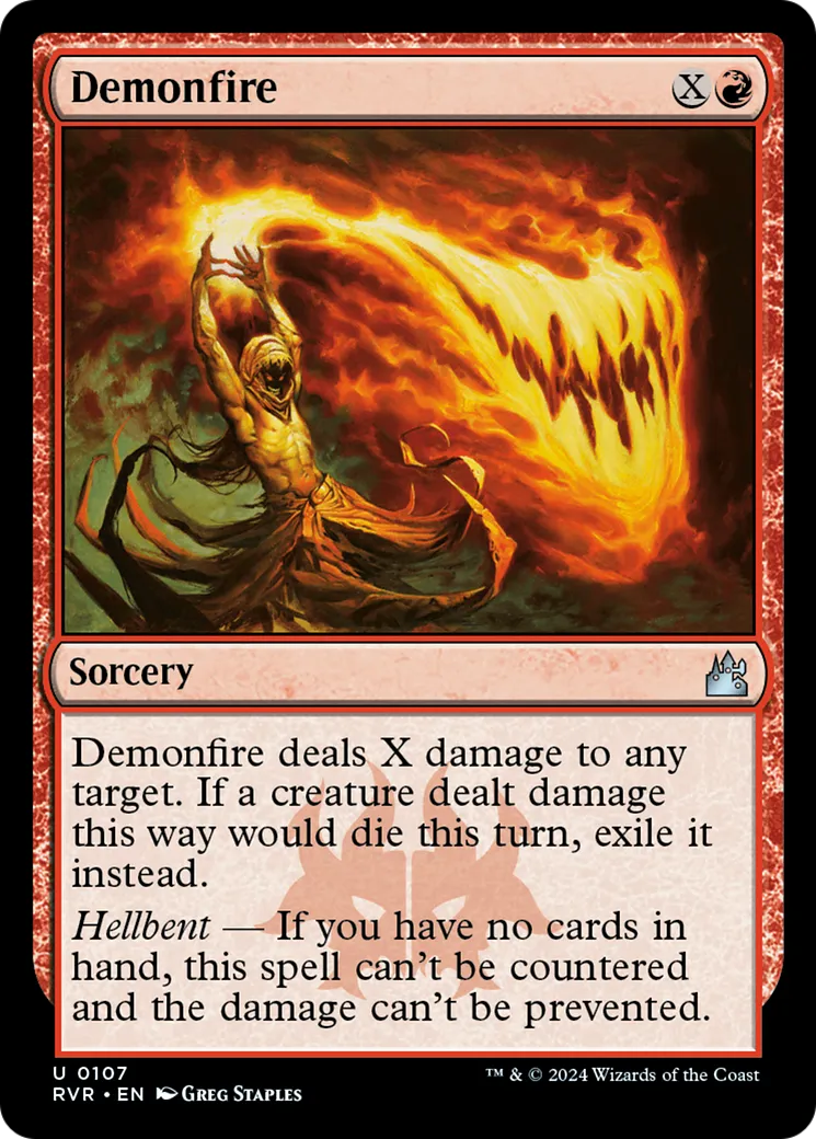 Feu démoniaque — Ravnica Remastered — Magic: The Gathering