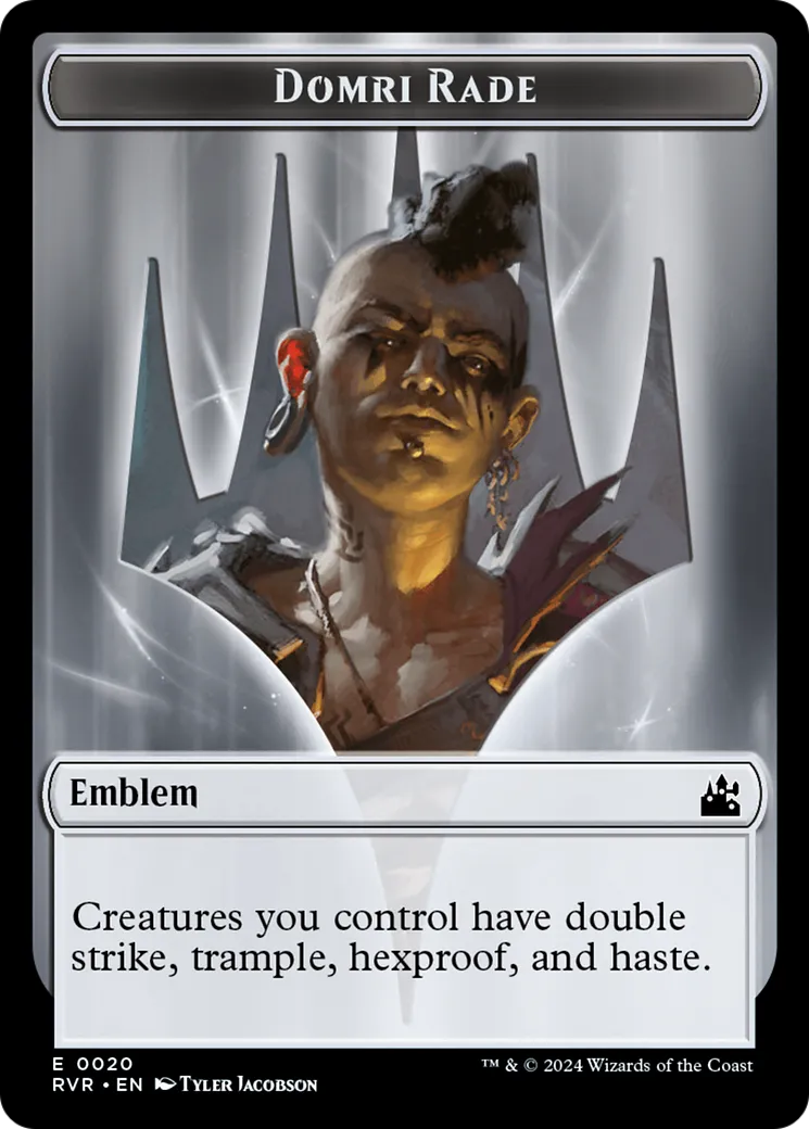 Domri Rade Emblem — Ravnica Remastered — Magic: The Gathering