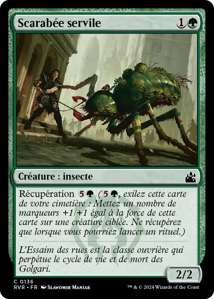 Scarabée servile — Ravnica Remastered — Magic: The Gathering