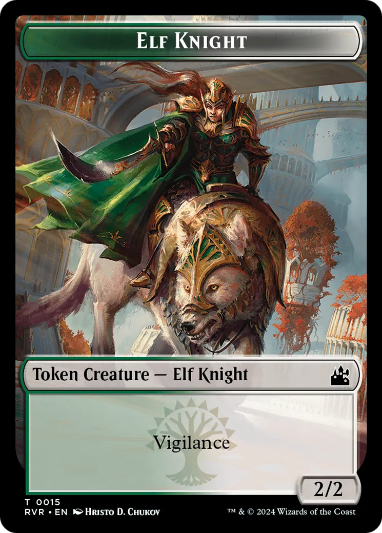 Elf Knight — Ravnica Remastered — Magic: The Gathering