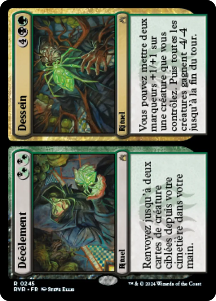 Décèlement // Dessein — Ravnica Remastered — Magic: The Gathering