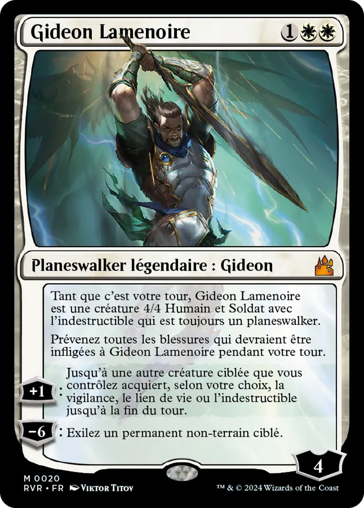 Gideon Lamenoire — Ravnica Remastered — Magic: The Gathering