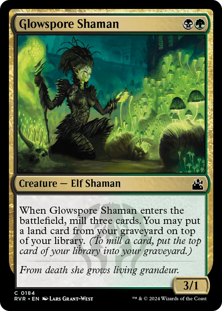 Glowspore Shaman — Ravnica Remastered — Magic: The Gathering