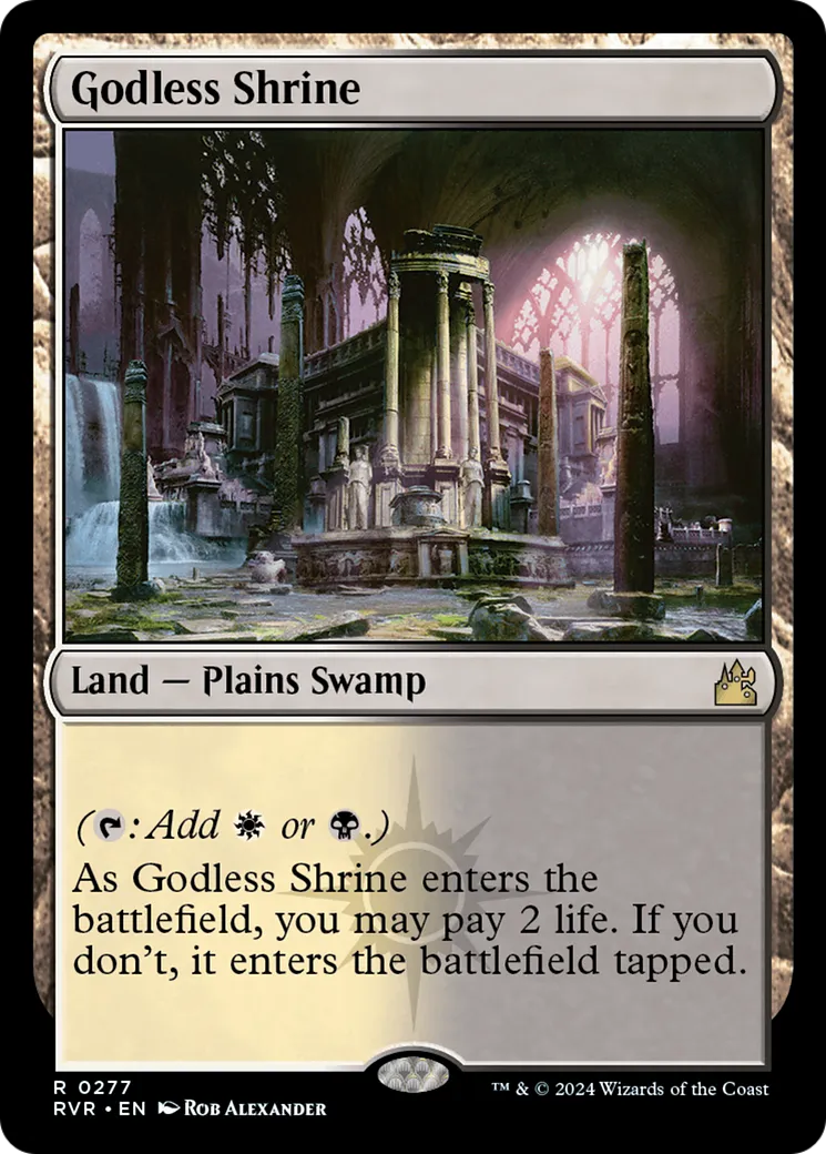 Godless Shrine — Ravnica Remastered — Magic: The Gathering