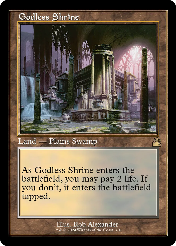 Godless Shrine from Ravnica Remastered - Magic: The Gathering