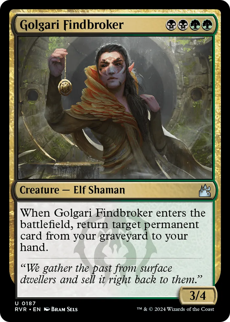 Golgari Findbroker — Ravnica Remastered — Magic: The Gathering