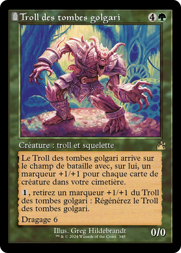 Troll des tombes golgari — Ravnica Remastered — Magic: The Gathering