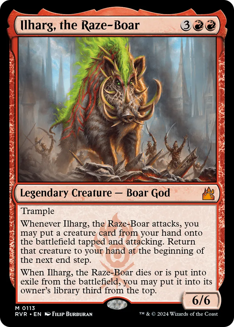 Ilharg, the Raze-Boar — Ravnica Remastered — Magic: The Gathering