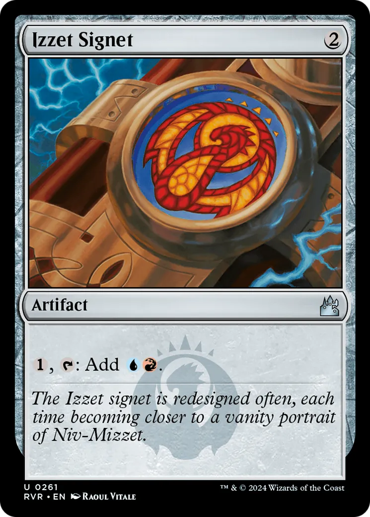Izzet Signet — Ravnica Remastered — Magic: The Gathering