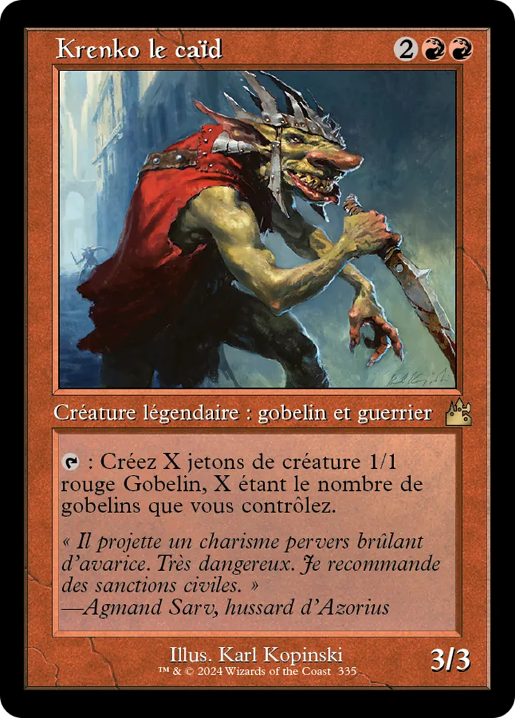 Krenko le caïd — Ravnica Remastered — Magic: The Gathering