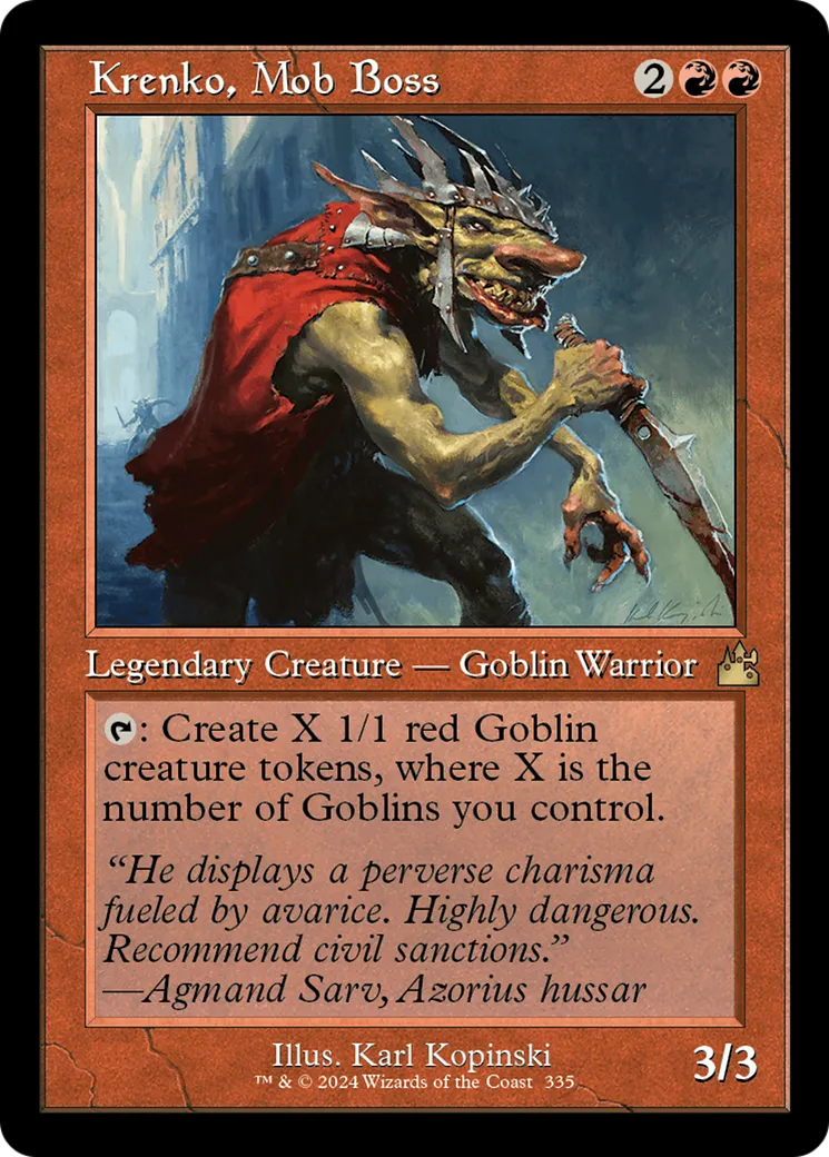 Krenko, Mob Boss — Ravnica Remastered — Magic: The Gathering