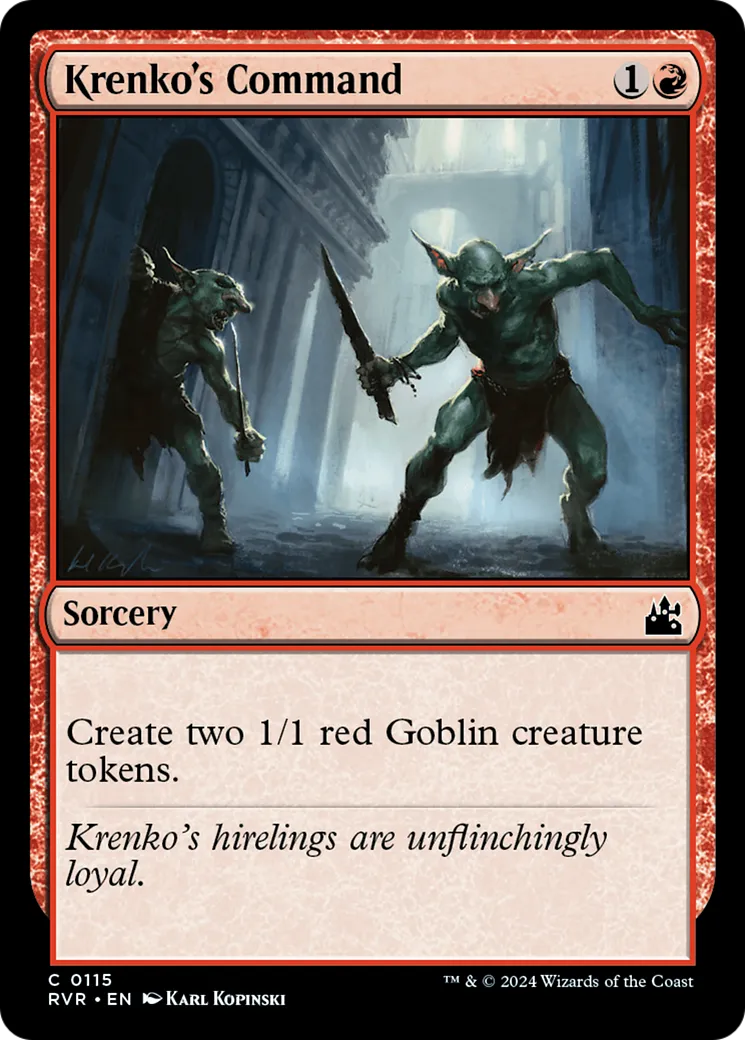 Commandement de Krenko — Ravnica Remastered — Magic: The Gathering