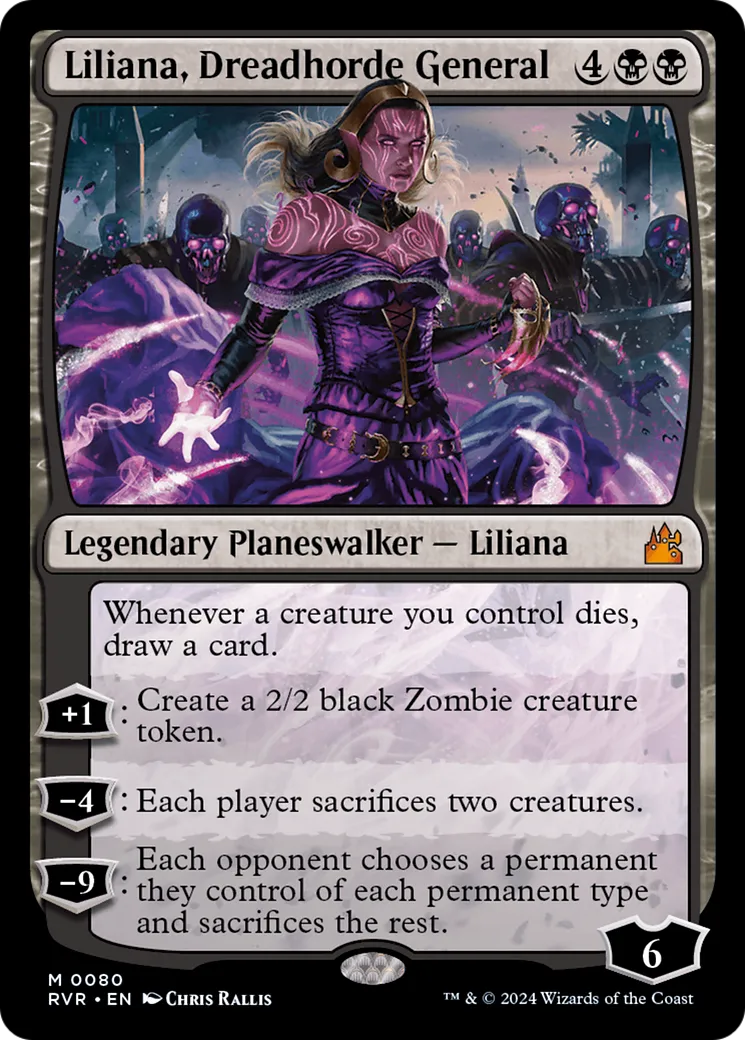 Liliana, Dreadhorde General — Ravnica Remastered — Magic: The Gathering