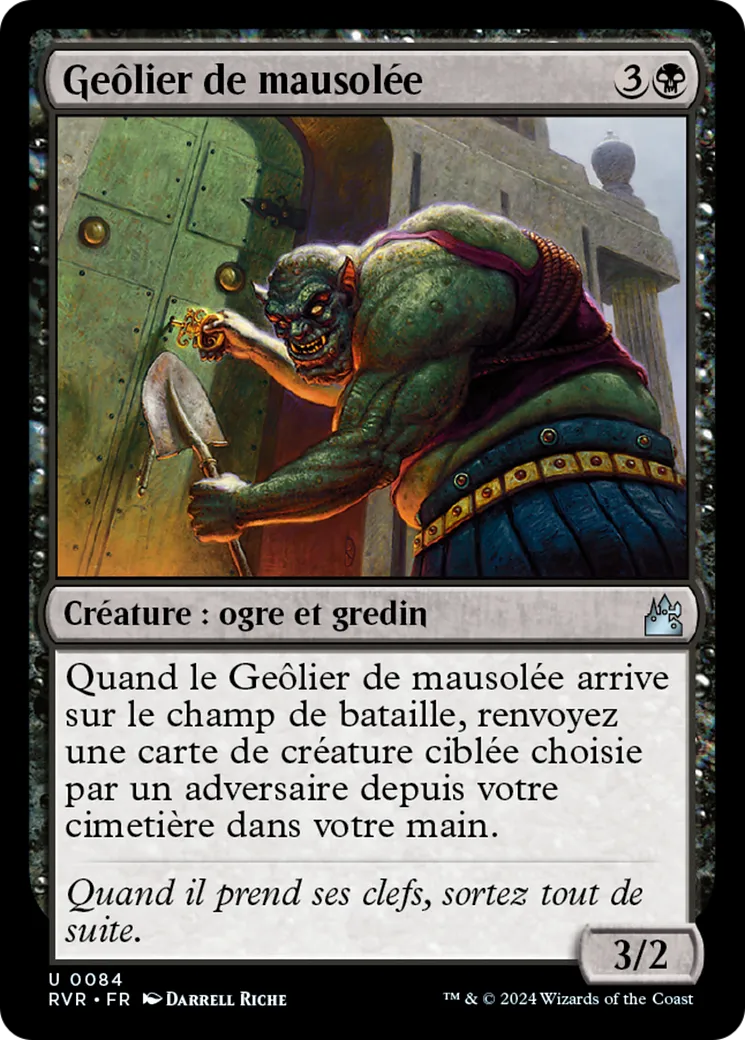 Geôlier de mausolée — Ravnica Remastered — Magic: The Gathering