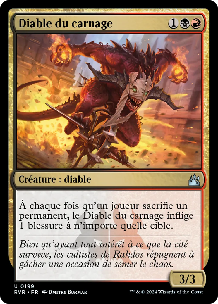 Diable du carnage — Ravnica Remastered — Magic: The Gathering