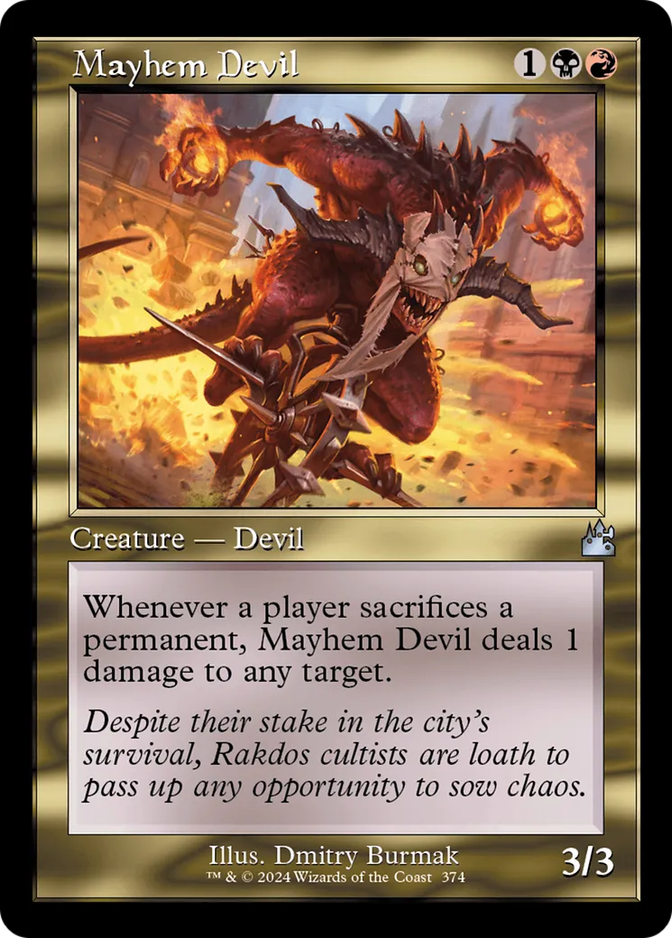Mayhem Devil — Ravnica Remastered — Magic: The Gathering