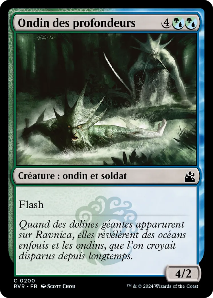 Ondin des profondeurs — Ravnica Remastered — Magic: The Gathering