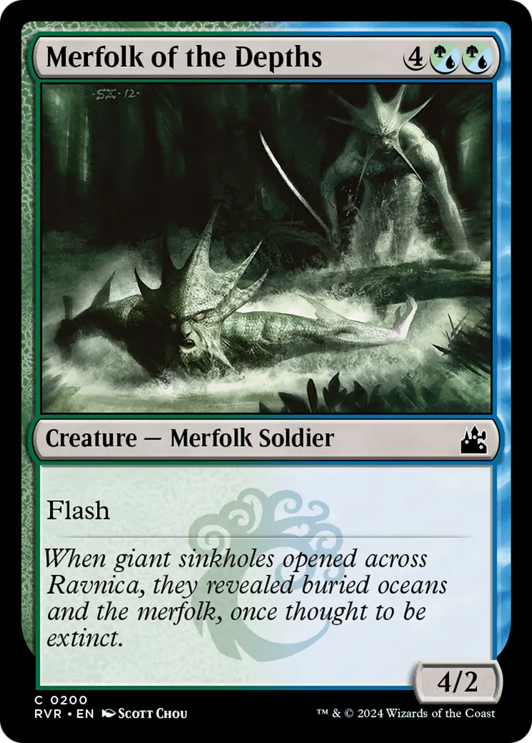 Merfolk of the Depths — Ravnica Remastered — Magic: The Gathering