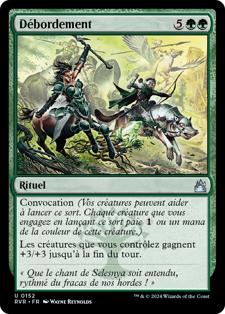 Débordement — Ravnica Remastered — Magic: The Gathering