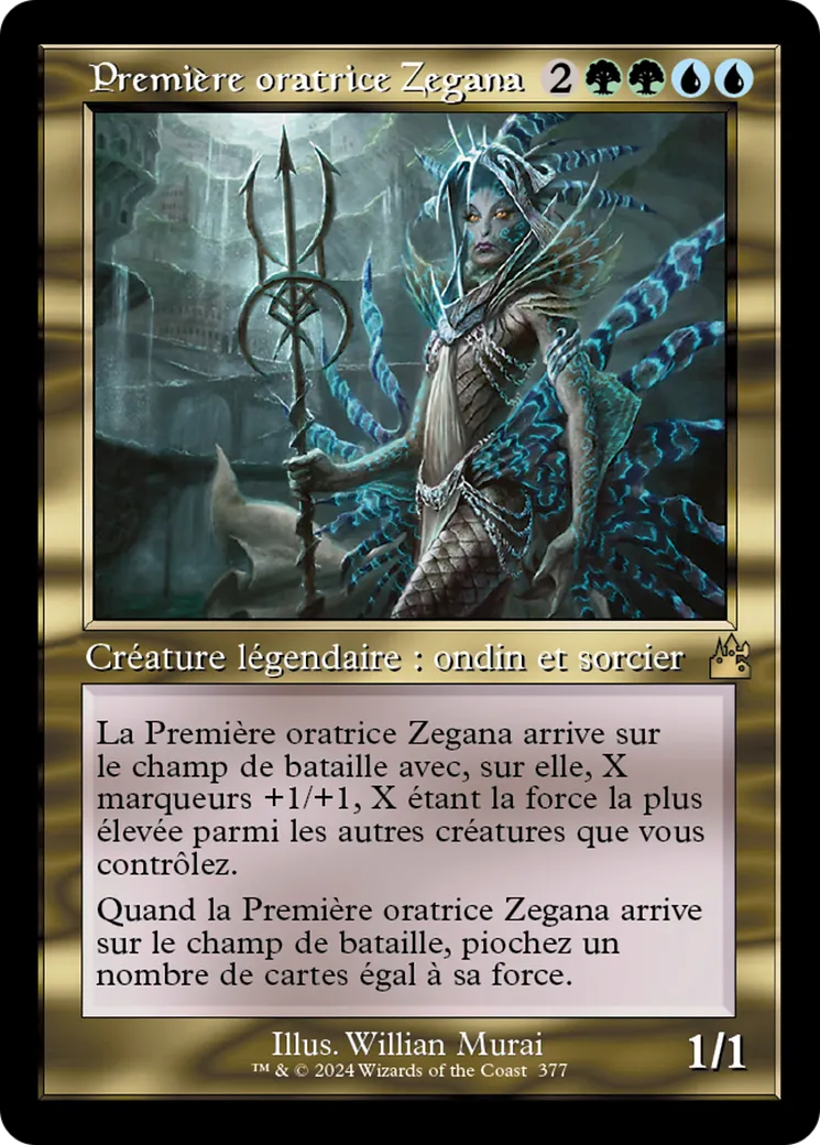 Première oratrice Zegana — Ravnica Remastered — Magic: The Gathering