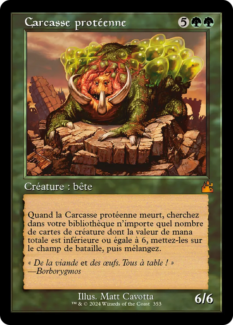 Carcasse protéenne — Ravnica Remastered — Magic: The Gathering