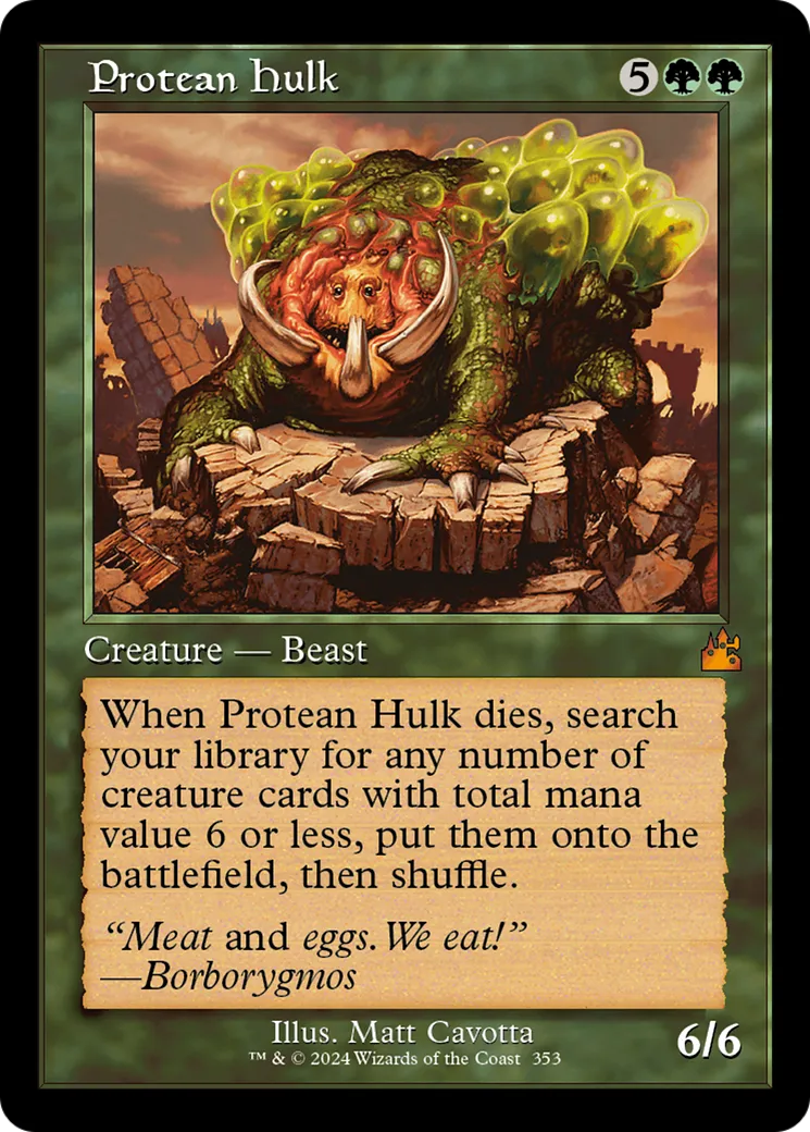 Protean Hulk — Ravnica Remastered — Magic: The Gathering
