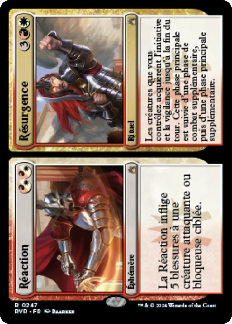 Réaction // Résurgence — Ravnica Remastered — Magic: The Gathering