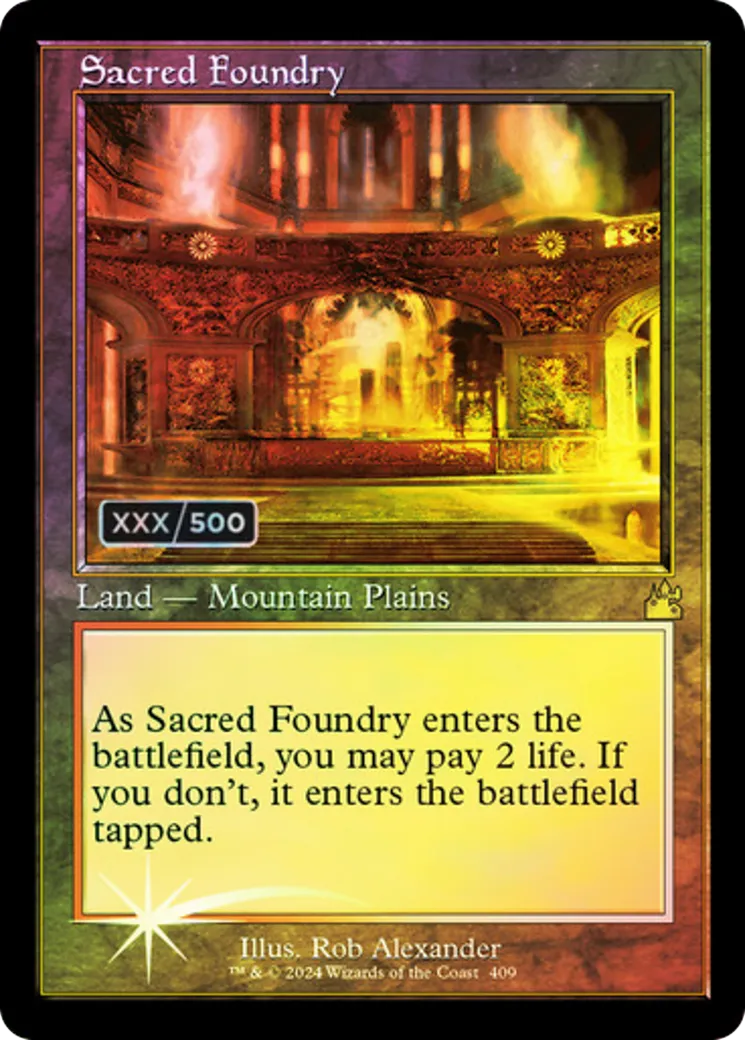 Sacred Foundry — Ravnica Remastered — Magic: The Gathering