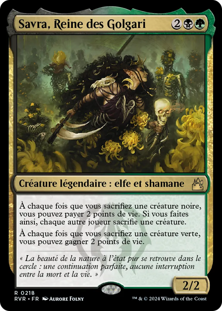 Savra, Reine des Golgari — Ravnica Remastered — Magic: The Gathering