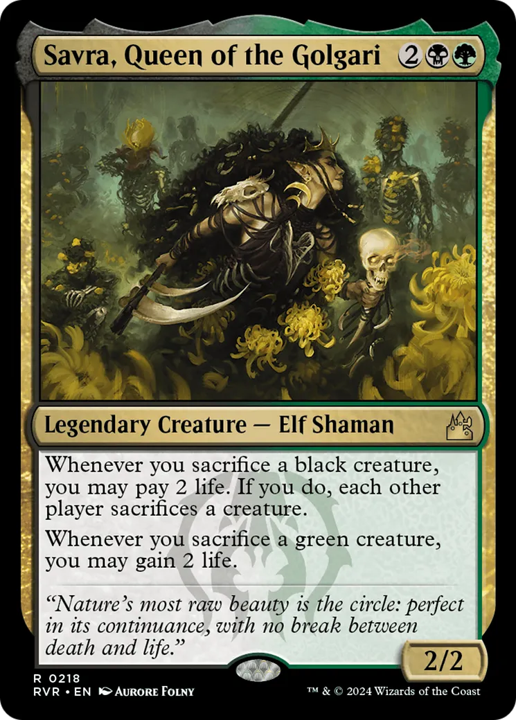 Savra, Queen of the Golgari — Ravnica Remastered — Magic: The Gathering