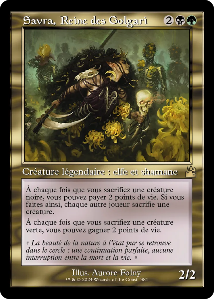 Savra, Reine des Golgari — Ravnica Remastered — Magic: The Gathering